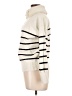 Hem & Thread Stripes Ivory Turtleneck Sweater Size XL - photo 5