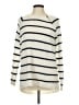 Abercrombie & Fitch Stripes Ivory Pullover Sweater Size L - photo 1