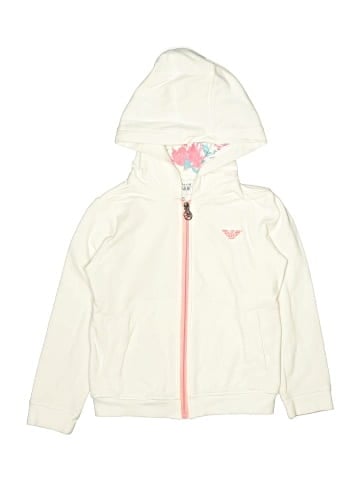 Armani Junior Zip Up Hoodie (view 1)
