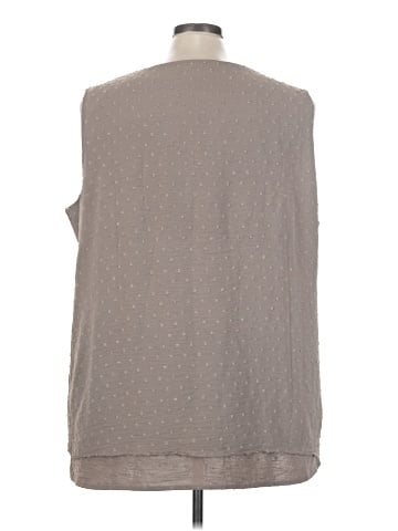 Nina Leonard Sleeveless Blouse (view 2)