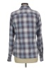 Columbia 100% Polyester Plaid Gray Long Sleeve Blouse Size M - photo 2