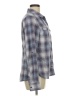 Columbia 100% Polyester Plaid Gray Long Sleeve Blouse Size M - photo 4