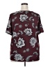 NY Collection Burgundy Short Sleeve Top Size 3X - photo 2