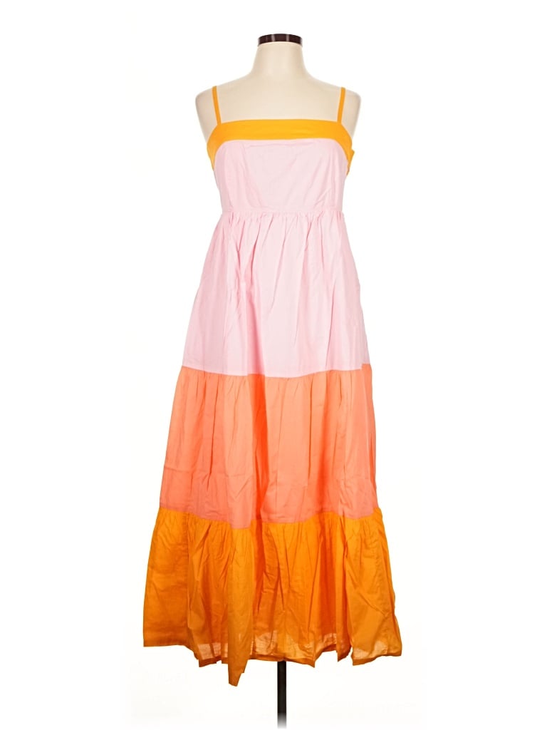 J.crew Factory Store Casual Dress In Orange