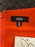 LUCCA Solid Orange Casual Dress Size XS - photo 7
