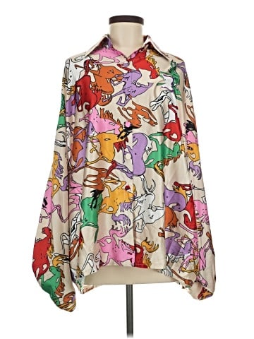 Beulah Style 3/4 Sleeve Blouse (view 1)