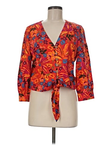 Maison d' Amelie 3/4 Sleeve Blouse (view 1)