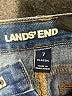 Lands' End 100% Cotton Solid Blue Jeans Size 7 - photo 3