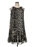 JBS 100% Polyester Animal Print Gray Cocktail Dress Size 16 Petite - photo 1