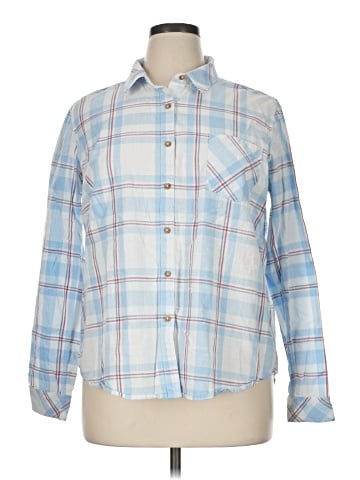 Natural Reflections Long Sleeve Button-Down Shirt (view 1)