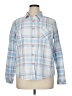 Natural Reflections 100% Cotton Plaid Blue Long Sleeve Button-Down Shirt Size XL - photo 1