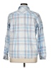 Natural Reflections 100% Cotton Plaid Blue Long Sleeve Button-Down Shirt Size XL - photo 2