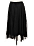 ASOS 100% Polyester Solid Black Formal Skirt Size 10 - photo 2