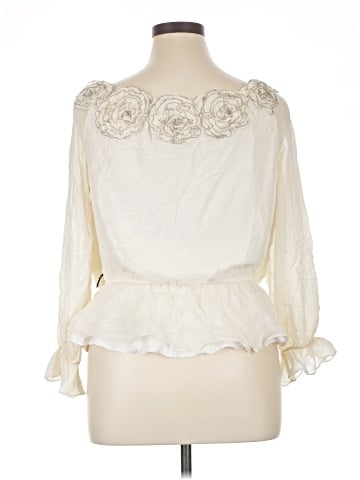 Adrianna Papell 3/4 Sleeve Silk Top (view 2)