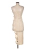MATTE Collection Ivory Cocktail Dress Size M - photo 2