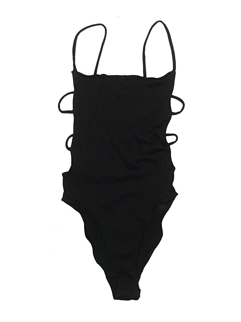 Pre-owned Out From Under Bodysuit In Black