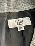 Le Suit 100% Polyester Houndstooth Gray Blazer Size 14 - photo 6
