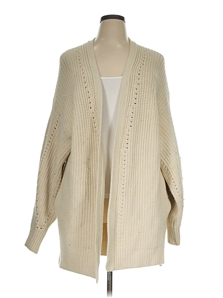 Pre-owned Free People Cardigan Sweater In Ivory