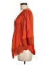 Venus 100% Viscose Orange 3/4 Sleeve Blouse Size M - photo 5