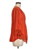 Venus 100% Viscose Orange 3/4 Sleeve Blouse Size M - photo 4