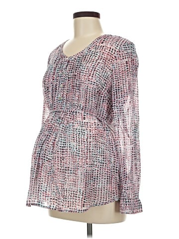Motherhood Long Sleeve Blouse (view 1)