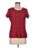 Van Heusen Floral Burgundy Short Sleeve Top Size M - photo 1