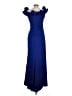 Xscape Blue Cocktail Dress Size 10 - photo 2