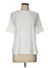 NY Collection Ivory Short Sleeve Top Size L (petite) - photo 1