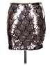 Lily White Metallic Silver Formal Skirt Size L - photo 1