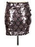 Lily White Metallic Silver Formal Skirt Size L - photo 2