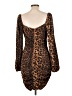 Privy Animal Print Brown Cocktail Dress Size L - photo 2