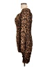 Privy Animal Print Brown Cocktail Dress Size L - photo 5