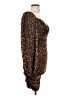 Privy Animal Print Brown Cocktail Dress Size L - photo 4