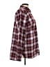 Eddie Bauer 100% Polyester Plaid Burgundy Long Sleeve Blouse Size L (tall) - photo 4