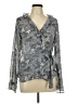 Sunny Leigh 100% Polyester Gray Long Sleeve Blouse Size L - photo 1