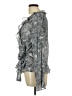 Sunny Leigh 100% Polyester Gray Long Sleeve Blouse Size L - photo 5