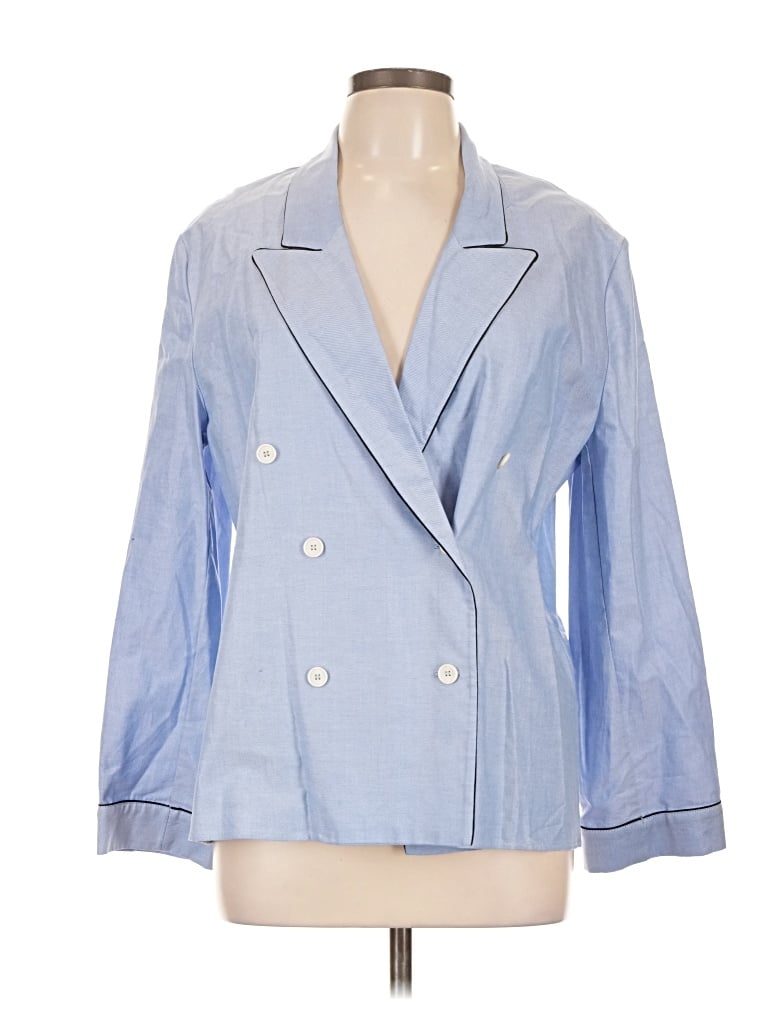 Zara Blazer Jacket In Blue