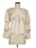 1.State 100% Polyester Ivory Long Sleeve Blouse Size M - photo 1