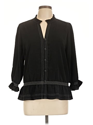 Karl Lagerfeld Paris 3/4 Sleeve Blouse (view 1)