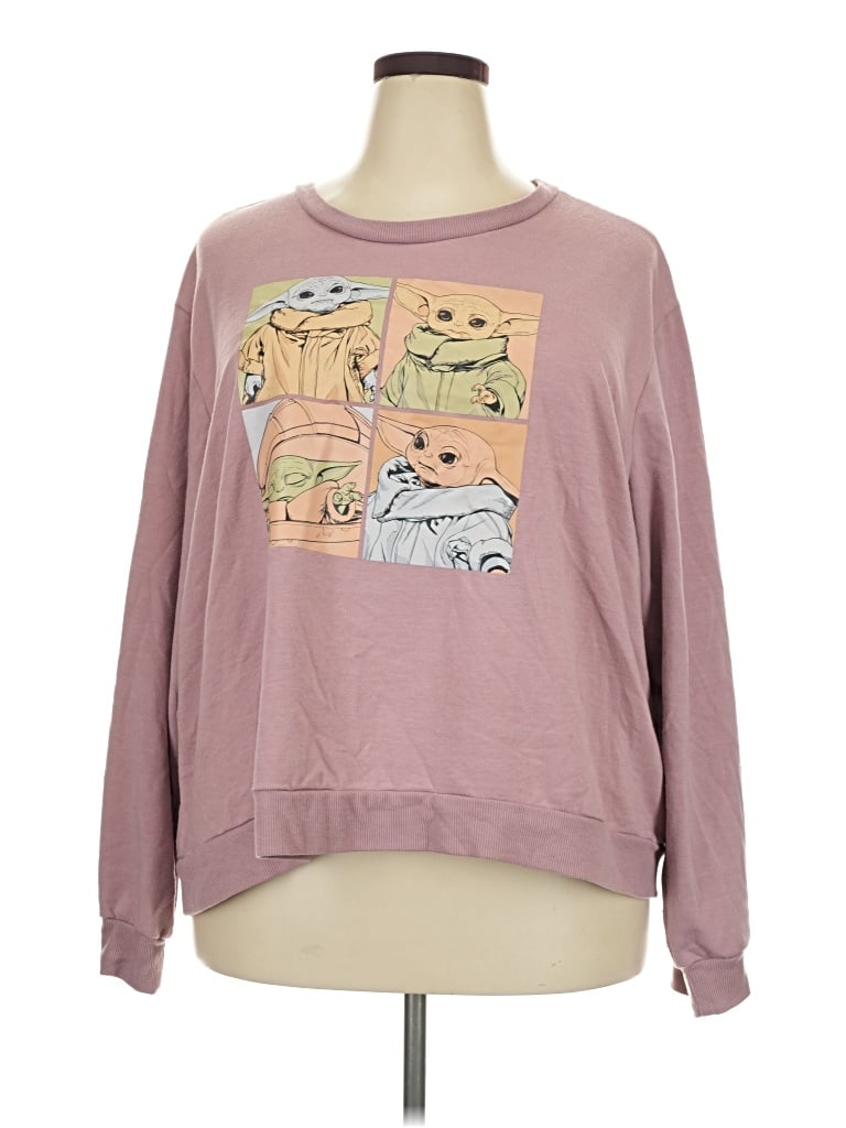 Pre-owned Star Wars Sweatshirt In Pink