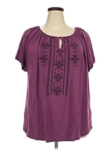 Chaps Short Sleeve Blouse (view 1)