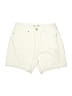 YMI 100% Cotton Solid Ivory Shorts Size 11 - photo 1