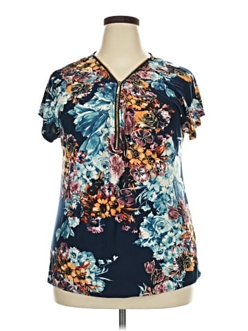 Lavish Short Sleeve Blouse (view 1)
