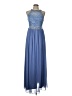 BCX 100% Polyester Blue Cocktail Dress Size 13 - photo 1