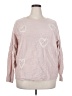 Aaeda Hearts Pink Sweatshirt Size 3X - photo 1