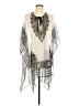 Peter Nygard 100% Polyester Silver Black Kimono Size M - photo 1