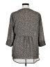 Dana Buchman 100% Polyester Animal Print Gray 3/4 Sleeve Blouse Size XL - photo 2