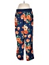 Du Jour Floral Blue Casual Pants Size M - photo 1