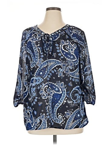 Roz & Ali 3/4 Sleeve Blouse (view 1)