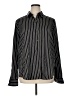 Old Navy 100% Polyester Stripes Black Long Sleeve Blouse Size XL (tall) - photo 1
